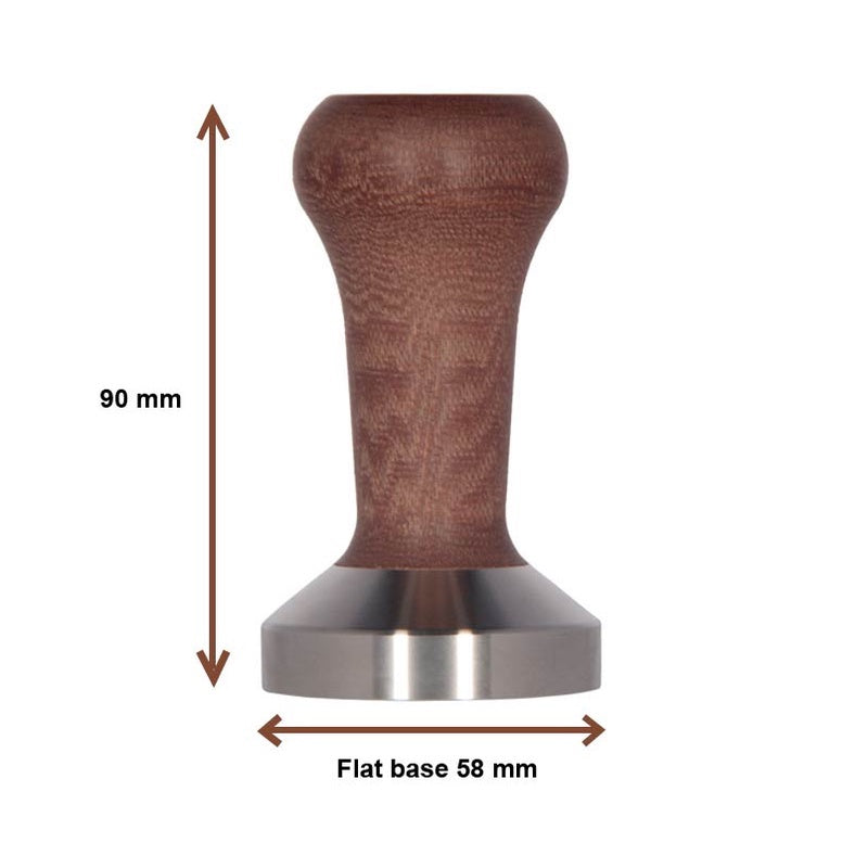 (Ready Stock) Espresso Coffee Tamper Wood Handle 51mm/53mm Breville/ 58mm Solid Steel Weight