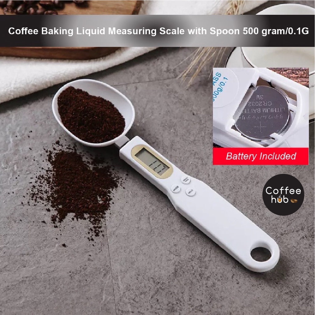 (Ready Stock)Coffee Kitchen Baking Portable Weight Digital Scale With Spoon Measuring 500 gram/0.1G