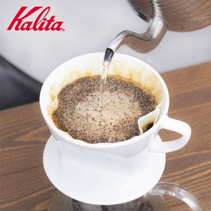 (Ready Stock)Original Japan Kalita 101 102 Fan Shaped Filter Paper Brown White Col NK101 NK102 100 Pieces