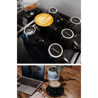 (Ready Stock)notNeutral LINO Espresso Latte Flat White Long Black Cup and Saucer Set Thick Quality