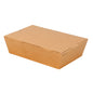 (Ready Stock)Disposable Take Away Kraft Cardboard Lunch Box Picnic Box Food Packaging  Various Sizes 50pcs