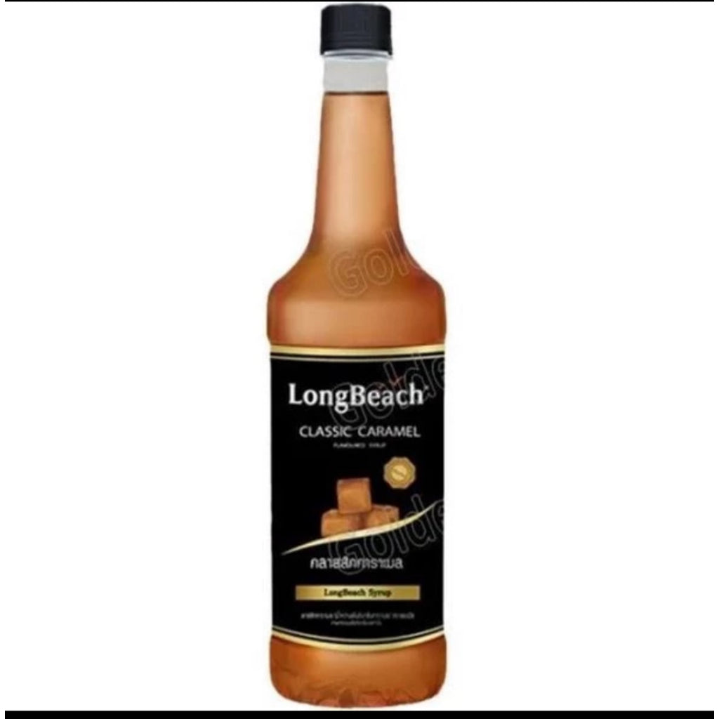 Ready Stock)LONGBEACH Premium Syrup Halal Vanilla Caramel Hazelnut Blue Lagoon 740ml