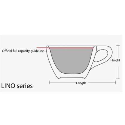 (Ready Stock)notNeutral LINO Espresso Latte Flat White Long Black Cup and Saucer Set Thick Quality