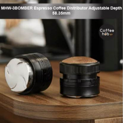 ( Ready Stock ) MHW-3BOMBER 58.35mm Coffee Distributor Gravity Adaptive Espresso Distribution Adjustable Depth