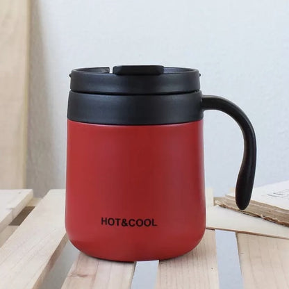 (Ready Stock)Coffee Espresso Tea Insulated Thermal Mug Tumbler 500ml Stainless Steel With Lid Multi Color