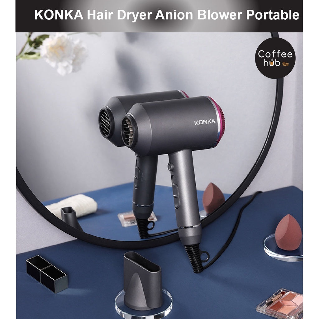 (READY STOCK)KONKA Hair Dryer Anion Blower Portable 1600W dyson Style Fast Dry