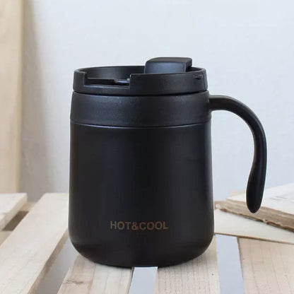 (Ready Stock)Coffee Espresso Tea Insulated Thermal Mug Tumbler 500ml Stainless Steel With Lid Multi Color