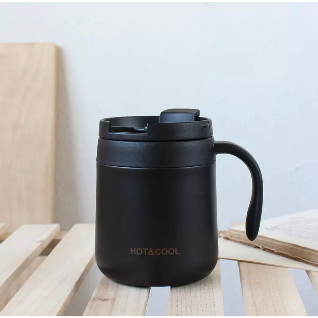 (Ready Stock)Coffee Espresso Tea Insulated Thermal Mug Tumbler 500ml Stainless Steel With Lid Multi Color