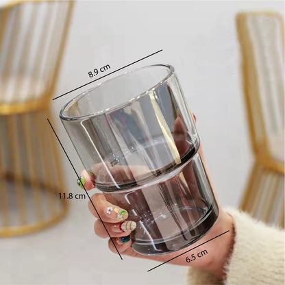 (Ready Stock)Coffee Espresso Tea Travel Sports Mug Tumbler 420ml 450ml Transparent Glass With Lid Multi Color