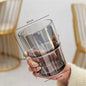 (Ready Stock)Coffee Espresso Tea Travel Sports Mug Tumbler 420ml 450ml Transparent Glass With Lid Multi Color