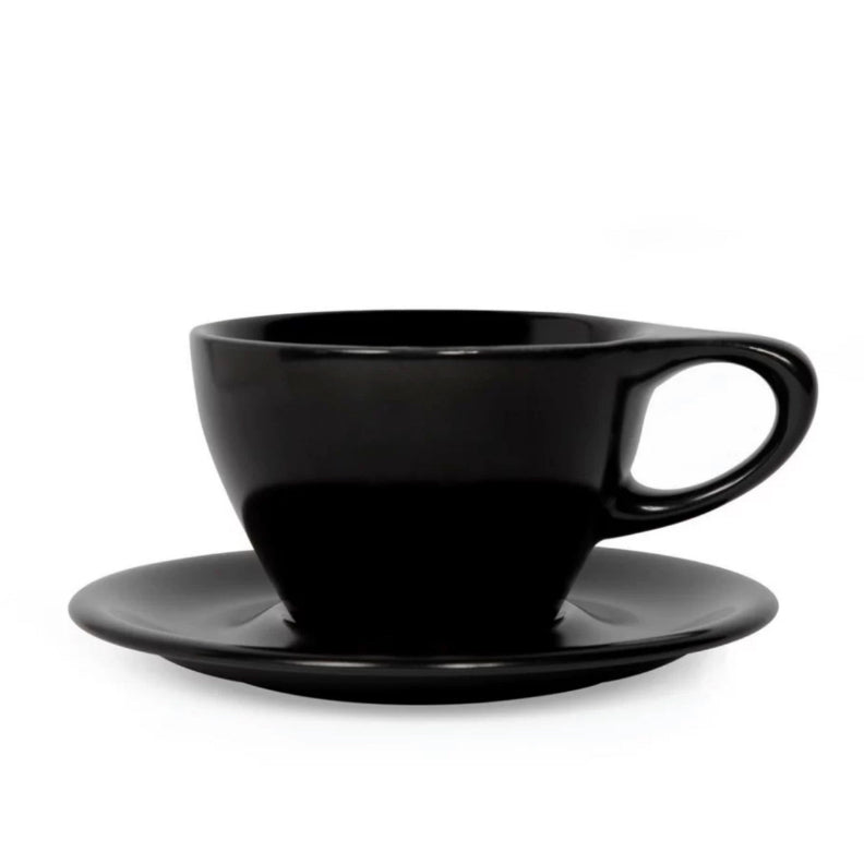 (Ready Stock)notNeutral LINO Espresso Latte Flat White Long Black Cup and Saucer Set Thick Quality