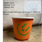 (Ready Stock)Coffee Tea Paper Cup High End Double Wall Heat Insulation Disposable With Lid 8oz(±50pcs/bag))