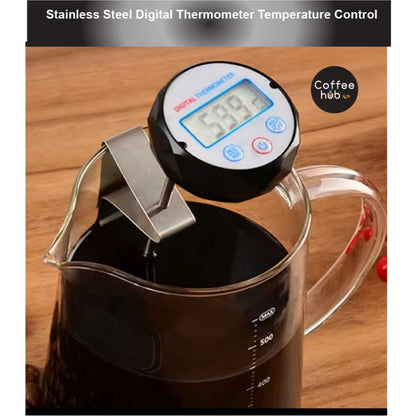 (Ready Stock) Espresso Stainless Steel Thermometer Digital Temperature Control Froth Milk Food