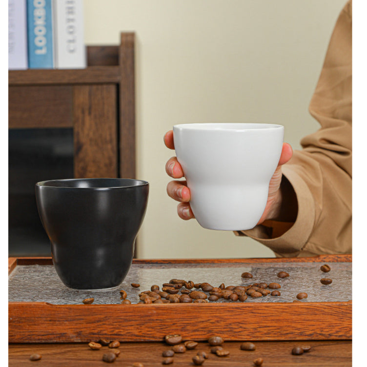 ( Ready Stock ) Premium Thick Quality 250ml Coffee Latte Cups Breakfast Ceramic Cups