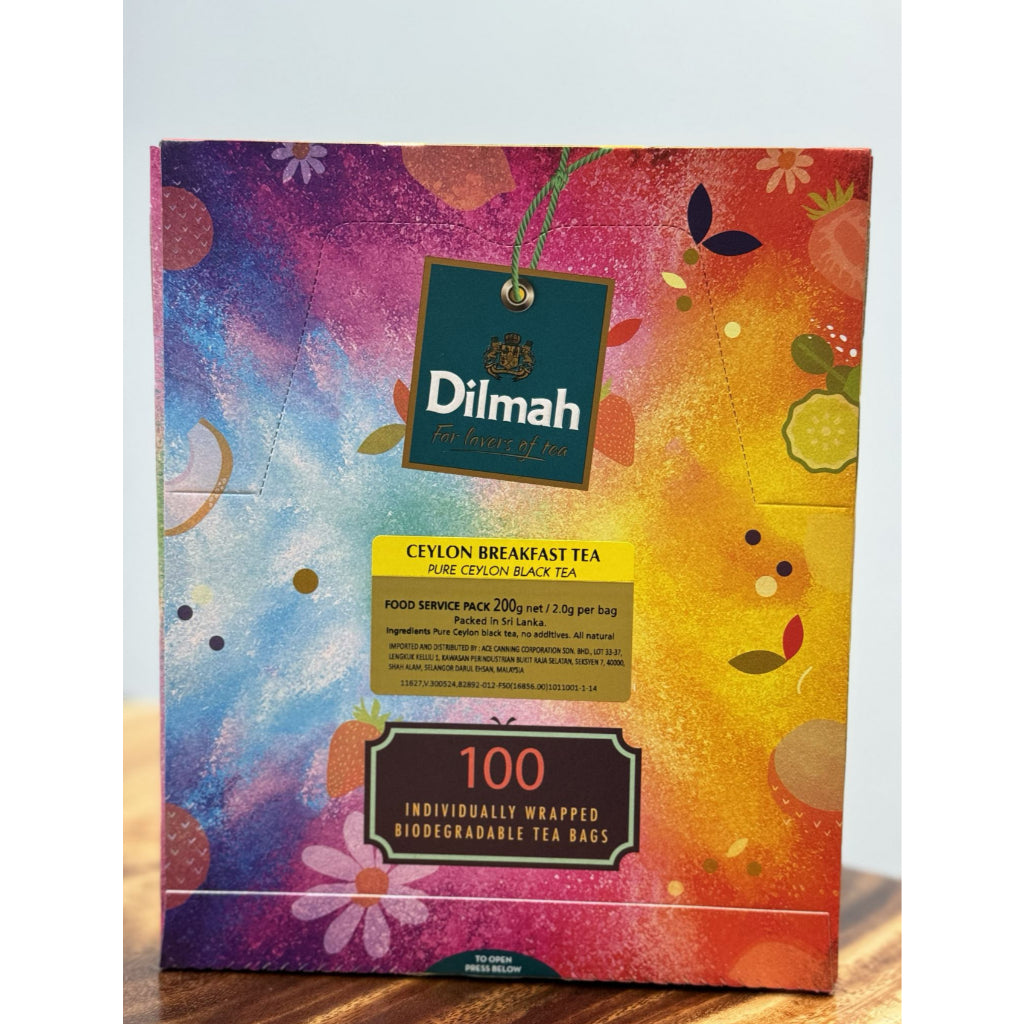 (Ready Stock)DILMAH Premium Individual Wrapped Biodegrable Tea Bag 100pcs Hotel Cafe Restaurant Serving